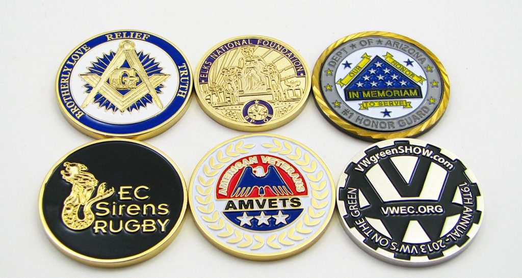 custom club coins