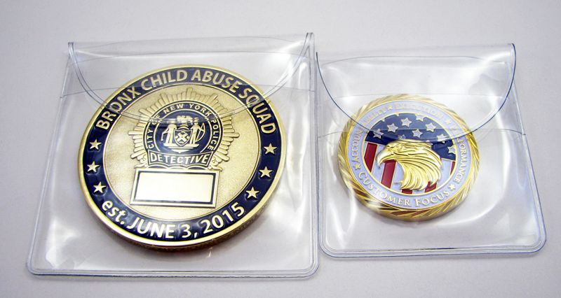 Custom Coins with Clear Cases - Quality Challenge Coins - No Minimum