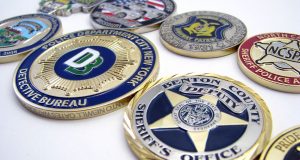 police challenge coins