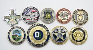 police challenge coins