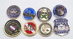 police challenge coins