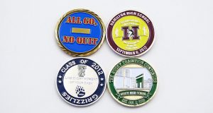 custom school coins